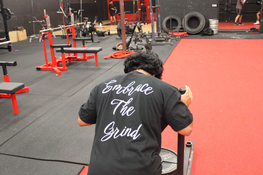 Black Oversize Embrace the Grind Tee